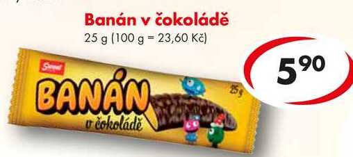 Banán v čokoládě, 25 g