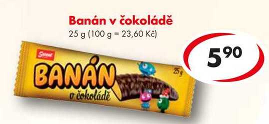 Banán v čokoládě, 25 g