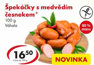 Špekáčky s medvědím česnekem, 100 g 