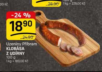 KLOBÁSA Z UDÍRNY 100 g