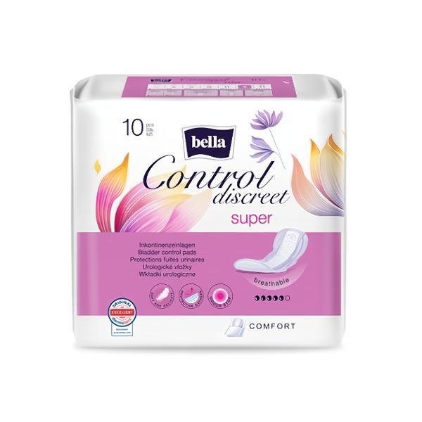 Bella Control Discreet Super inkontinenční vložky Košík.cz