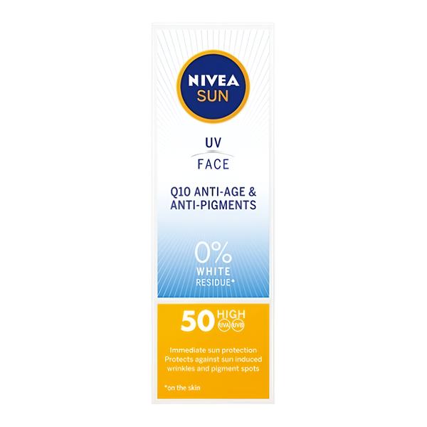 Nivea Sun Q10 Anti-Age Pleťový krém na opalování OF 50 Košík.cz