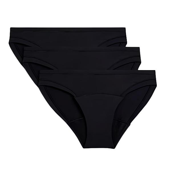 Marks & Spencer Vysoce savé menstruační kalhotky - bikini, 3 ks, barva černá, velikost 14 Košík.cz