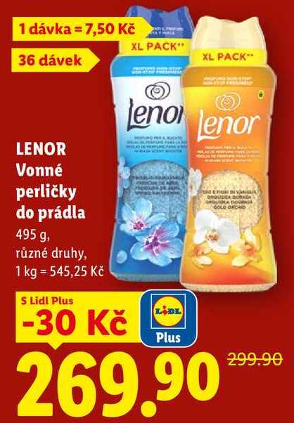 LENOR Vonné perličky do prádla, 495 g Lidl