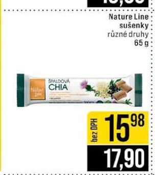 Nature Line sušenky různé druhy 65g
