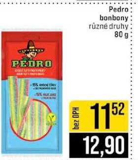 Pedro bonbony různé druhy 80 g