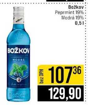 Božkov Peprmint 19% Modrá 19% 0,5l