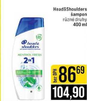 Head&Shoulders šampon různé druhy 400 ml