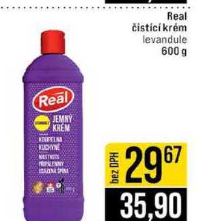 Real čistící krém levandule 600 g