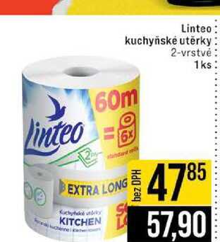 Linteo kuchyňské utěrky 2-vrstvé 1ks JIP