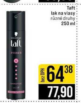 Taft lak na vlasy různé druhy 250 ml