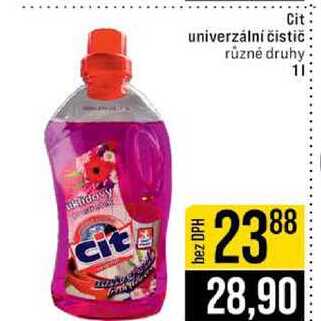 Cit univerzální čistič různé druhy 1l JIP