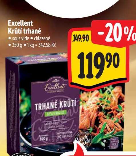 Excellent Krůtí trhané 350 g