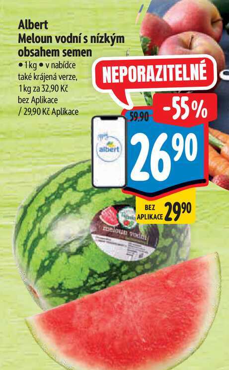 Albert Meloun vodní s nízkým obsahem semen 1 kg