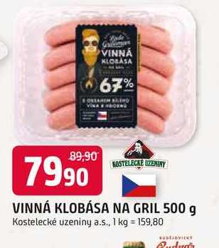 VINNÁ KLOBÁSA NA GRIL 500 g