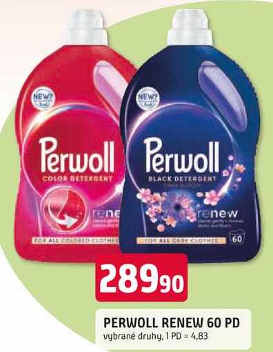 PERWOLL RENEW 60 PD vybrané druhy Trefa