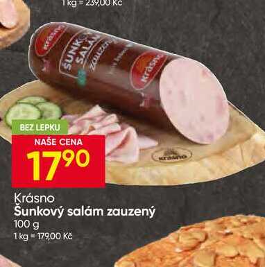 Krásno Šunkový salám zauzený 100 g