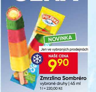 Zmrzlina Sombréro vybrané druhy 45 ml