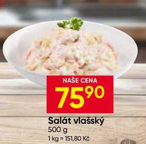 Salát vlašský 500 g
