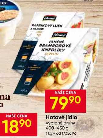 Hamé Hotové jídlo vybrané druhy 400-450 g