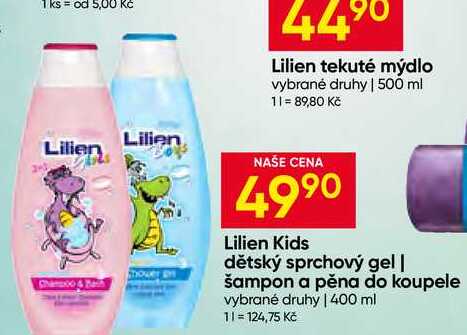 Lilien Kids dětský sprchový gel 400 ml 
