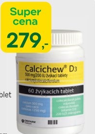 Calcichew® D3 500 mg/200 IU 60 žvýkacích tablet