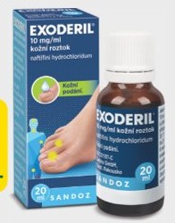 EXODERIL® 10 mg/ml, kožní roztok 20 ml
