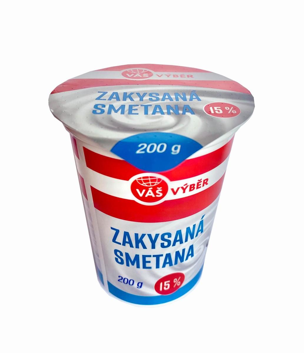 VÁŠ VÝBĚR Zakysaná smetana, 200 g