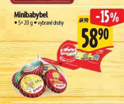 Minibabybel 5x20 g