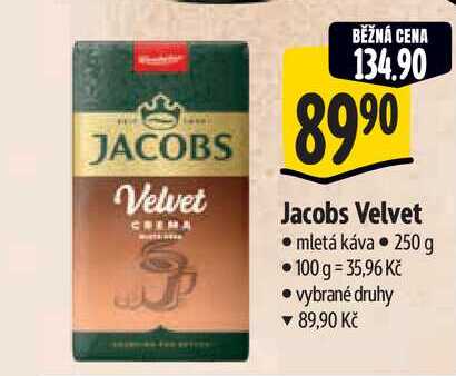 Jacobs Velvet mletá káva 250 g