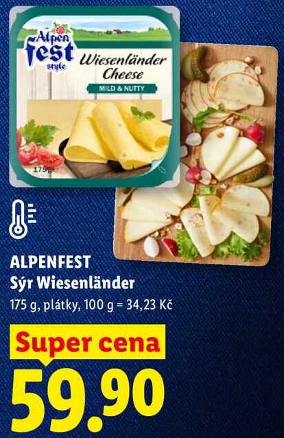 ALPENFEST Sýr Wiesenländer, 175 g