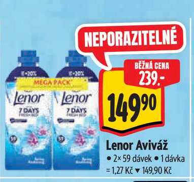 Lenor Aviváž  2×59 dávek Albert