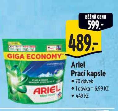 Ariel Prací kapsle 70 dávek Albert