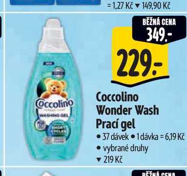  Coccolino Wonder Wash Prací gel  37 dávek 