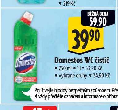 Domestos WC čistič 750 ml Albert