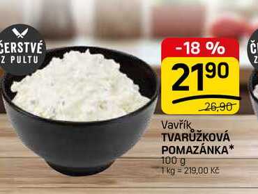 TVARŮŽKOVÁ POMAZÁNKA* 100 g