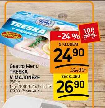 TRESKA V MAJONÉZE 150 g