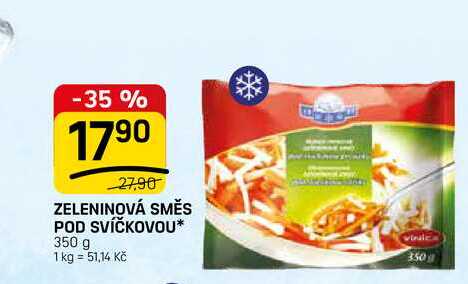 ZELENINOVÁ SMĚS POD SVÍČKOVOU* 350 g
