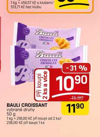 BAULI CROISSANT vybrané druhy 50 g