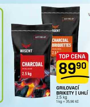 GRILOVACÍ BRIKETY | UHLÍ 2,5 kg FLOP TOP