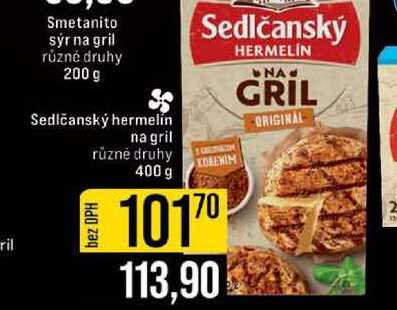 Sedlčanský hermelin na gril různé druhy 400 g