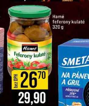 Hamé feferony kulaté 320 g