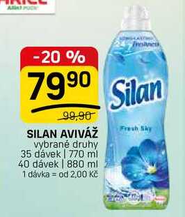 SILAN AVIVÁŽ vybrané druhy 35 dávek FLOP TOP