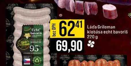 Láďa Grileman klobása echt bavoriš 220g