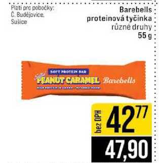 Barebells proteinová tyčinka různé druhy 55g