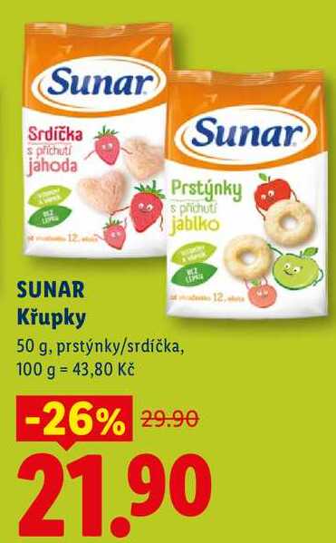SUNAR Křupky, 50 g 