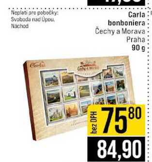 Carla bonboniera Čechy a Morava Praha 90g