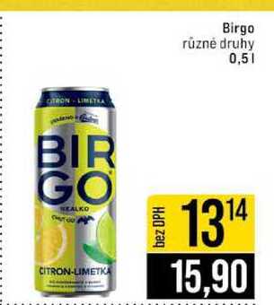 Birgo různé druhy 0,5l