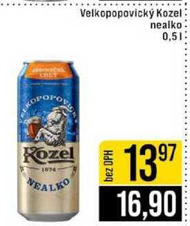 Velkopopovický Kozel nealko 0,5l