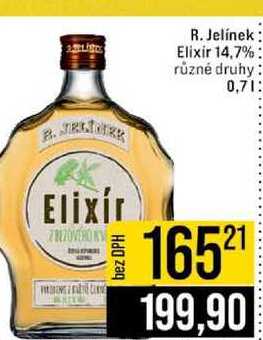 R. Jelínek Elixir 14,7% různé druhy 0,7l